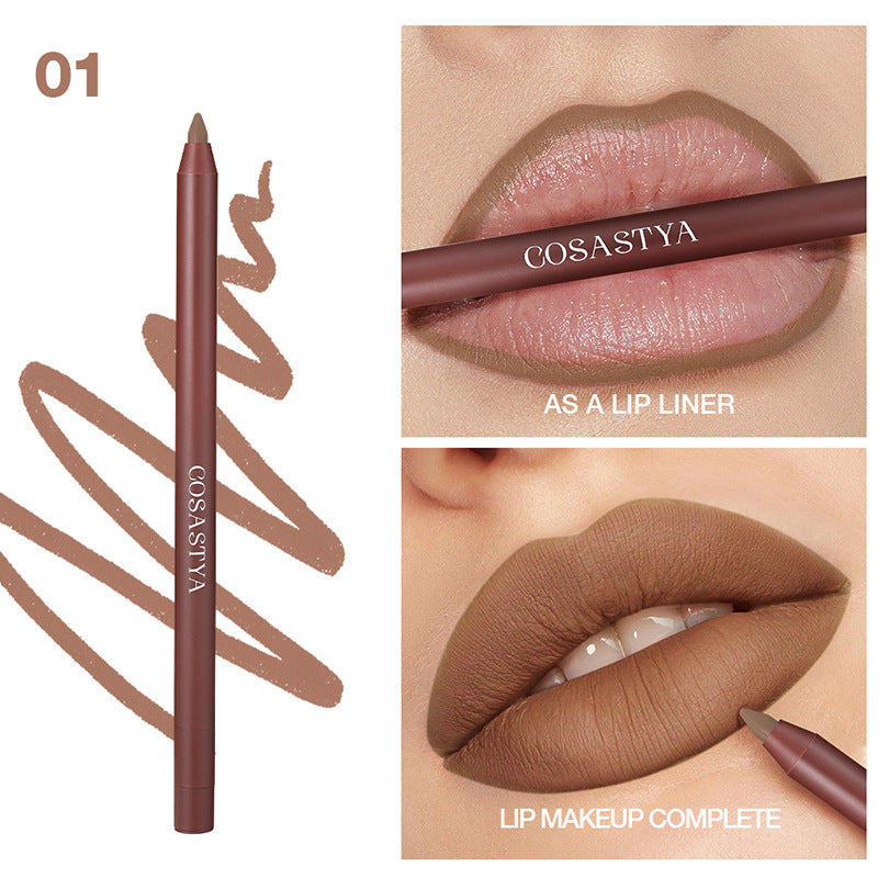 COSASTYA – Crayon contour lèvres waterproof mat, longue tenue & non-collant