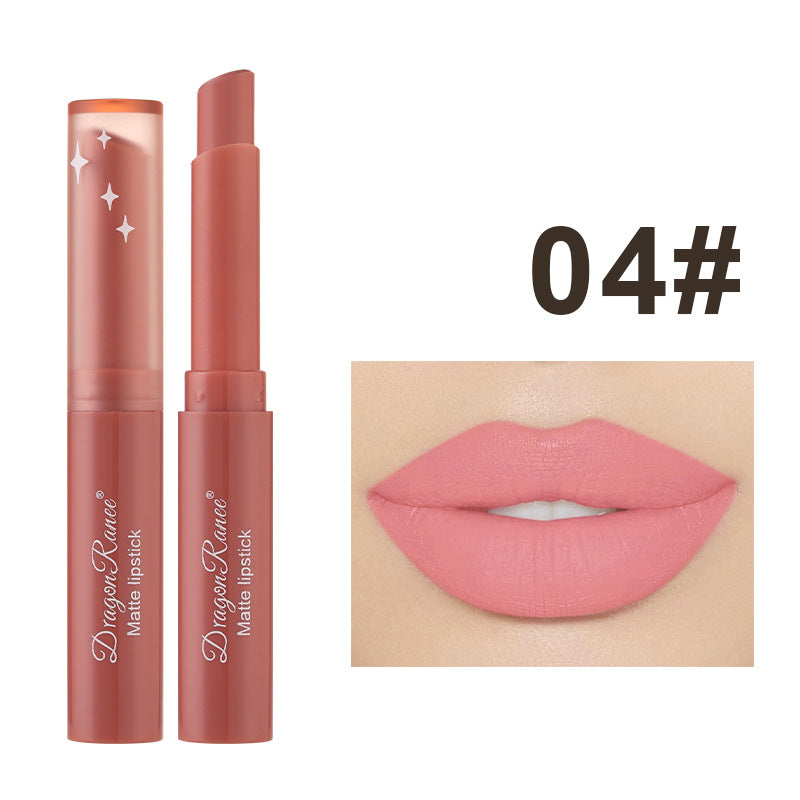 Rouge à Lèvres Crayon Mat – Teintes Nude & Bean Paste, Longue Tenue