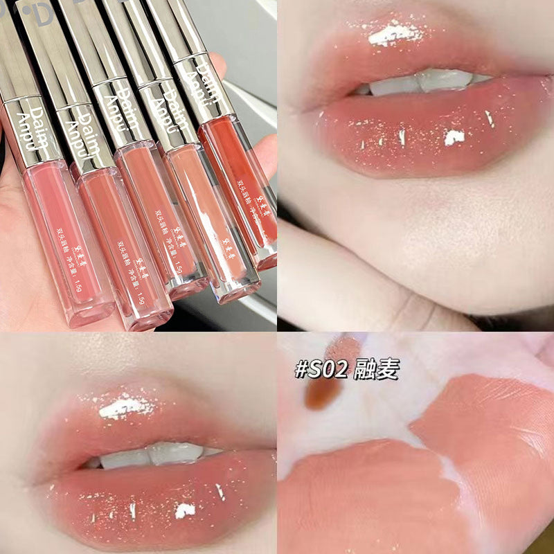 Gloss Lèvres Double Embout DAIMANPU – Effet Eau & Miroir