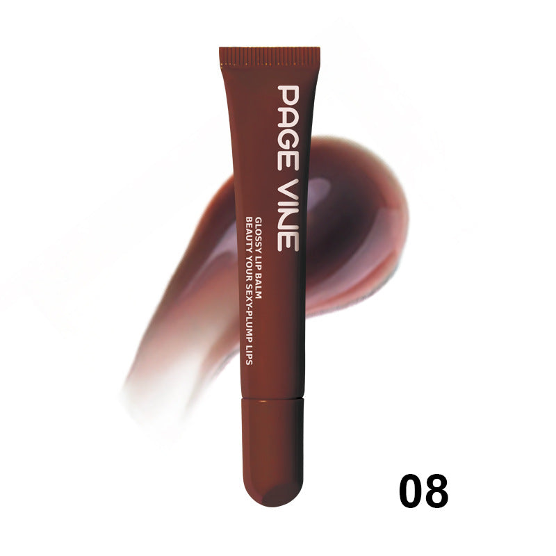 Gloss Repulpant aux Peptides PAGE VINE – Huile à Lèvres Hydratante & Brillante