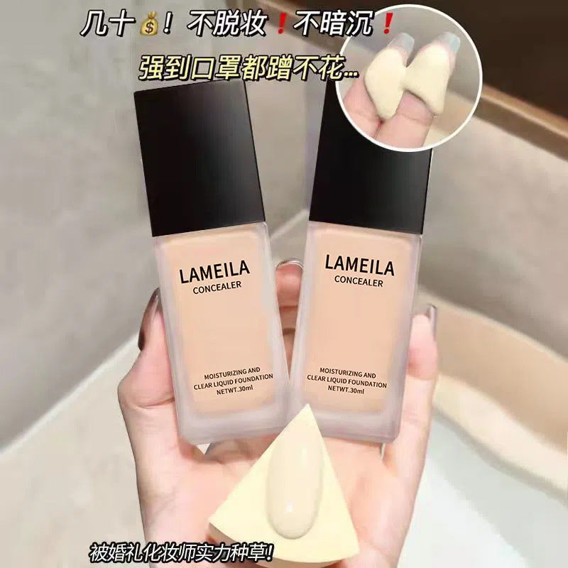 Fond de Teint Liquide Lamela – Anti-Transpiration, Contrôle Sébum & Longue Tenue