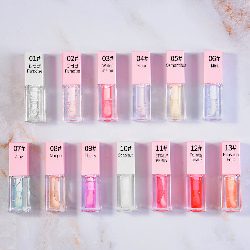 Gloss lèvres effet eau miroir – Brillance intense, hydratant & repulpant