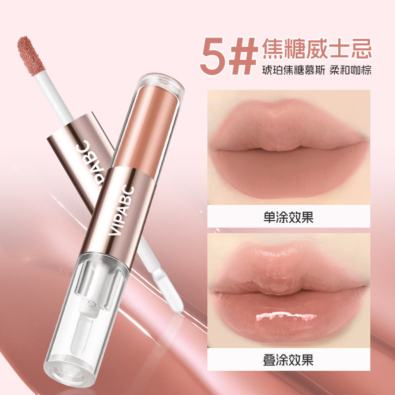 Gloss Lèvres Double Embout VIPABC – Effet Miroir & Hydratant
