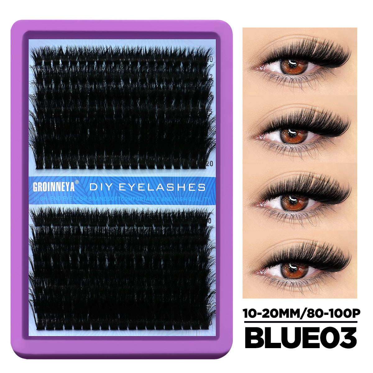 Faux Cils DIY Cluster – Touffus, Courbés & Effet Volume Intense