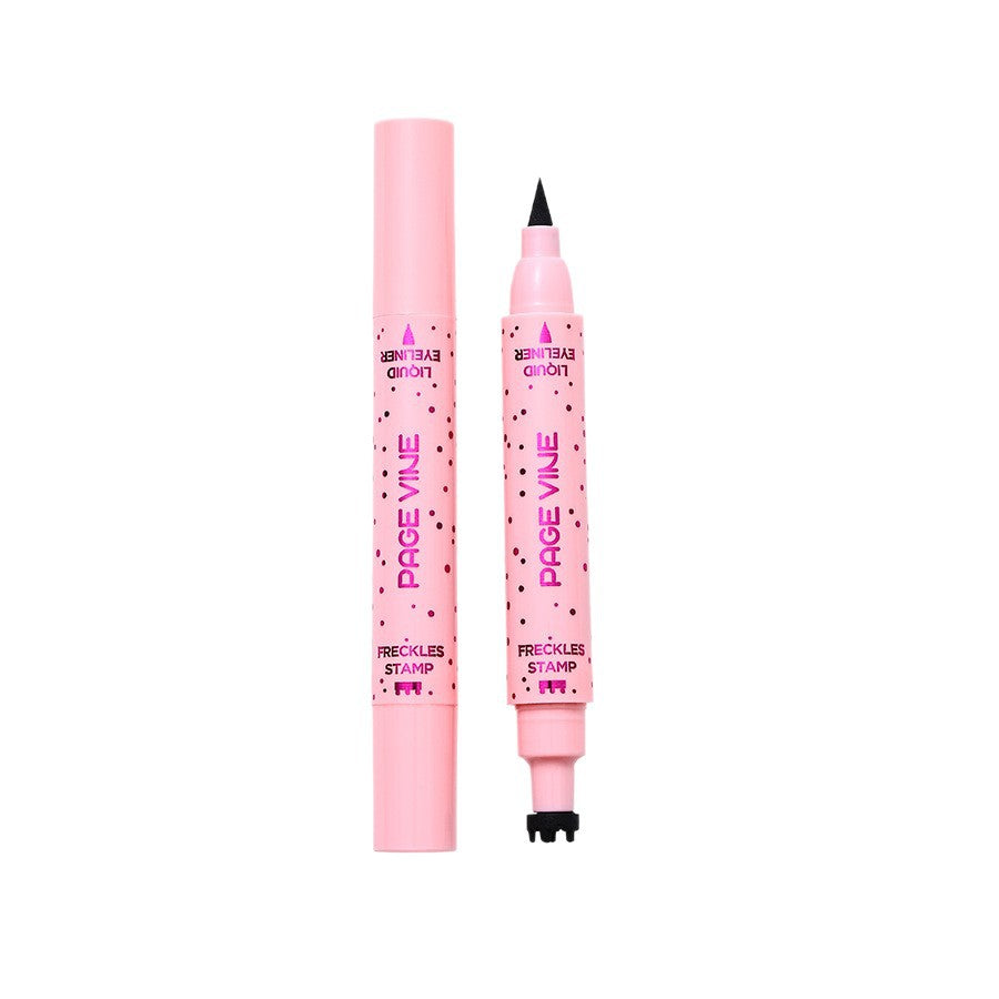 Cross-border makeup: PAGE VINE Natural Freckles Pencil Double Ended Eyeliner Long-lasting, easy-to-apply color makeup freckles eyeliner