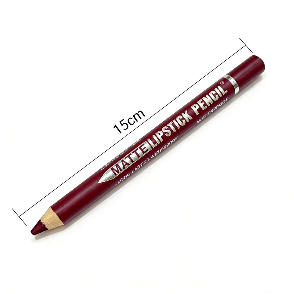 Cross-border DUOMI GIRL makeup waterproof sweatproof smooth lipstick pen lip liner outline lip shape with pen sharpener