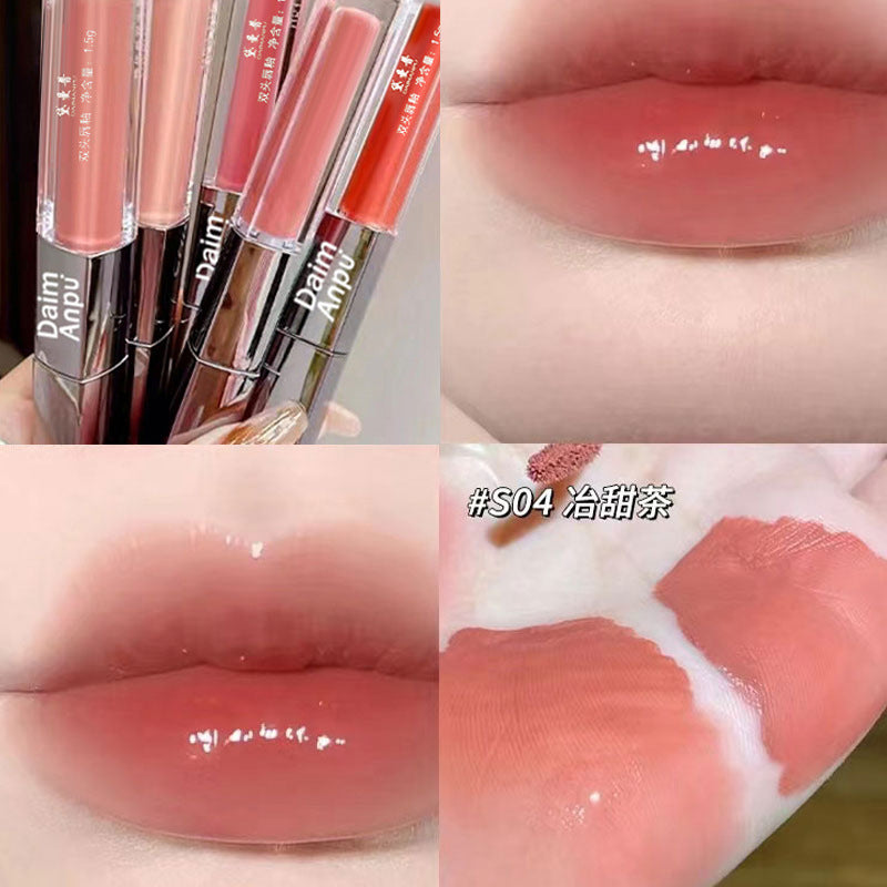 Gloss Lèvres Double Embout DAIMANPU – Effet Eau & Miroir