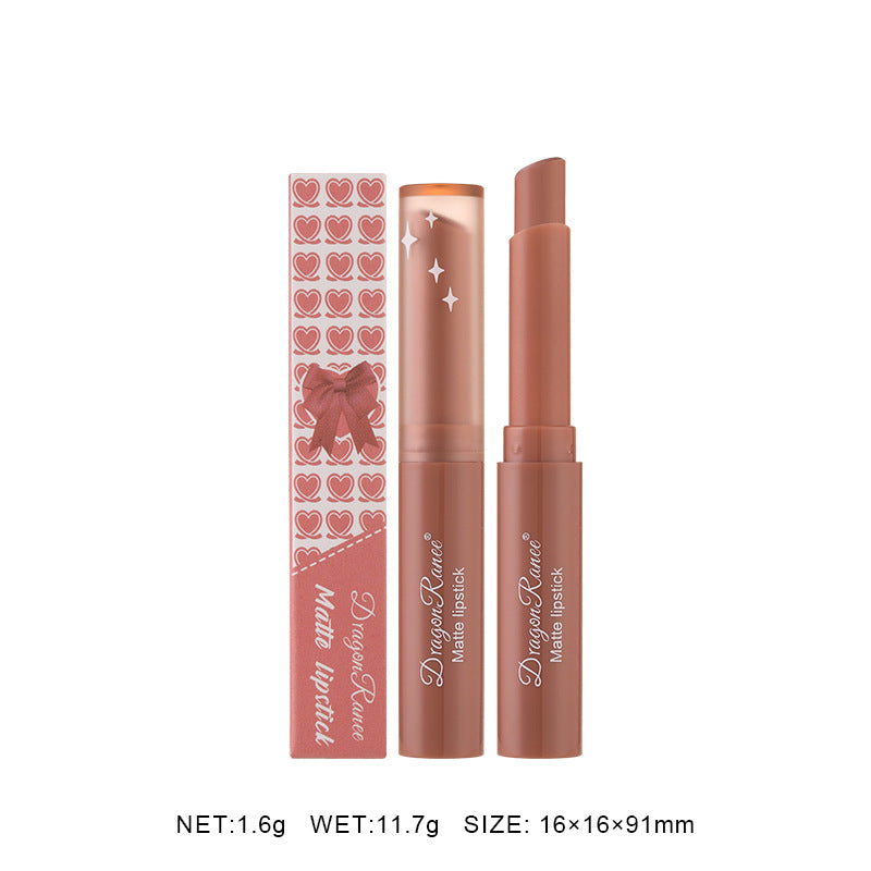 Rouge à Lèvres Crayon Mat – Teintes Nude & Bean Paste, Longue Tenue