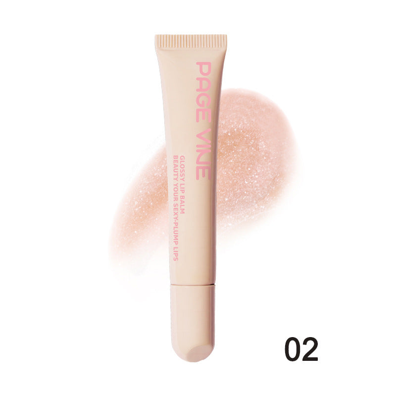 Gloss Repulpant aux Peptides PAGE VINE – Huile à Lèvres Hydratante & Brillante