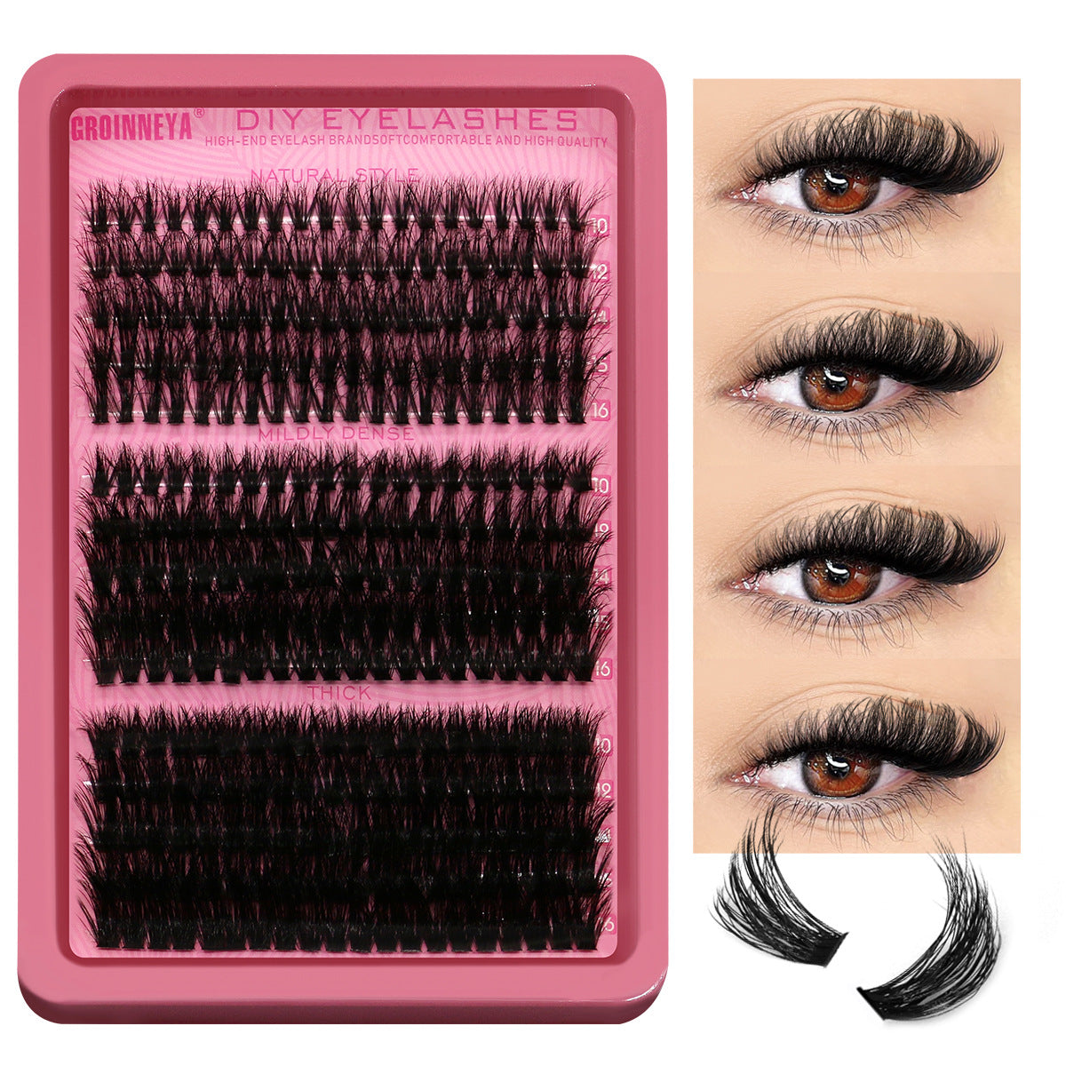 Faux Cils DIY Cluster – Touffus, Courbés & Effet Volume Intense