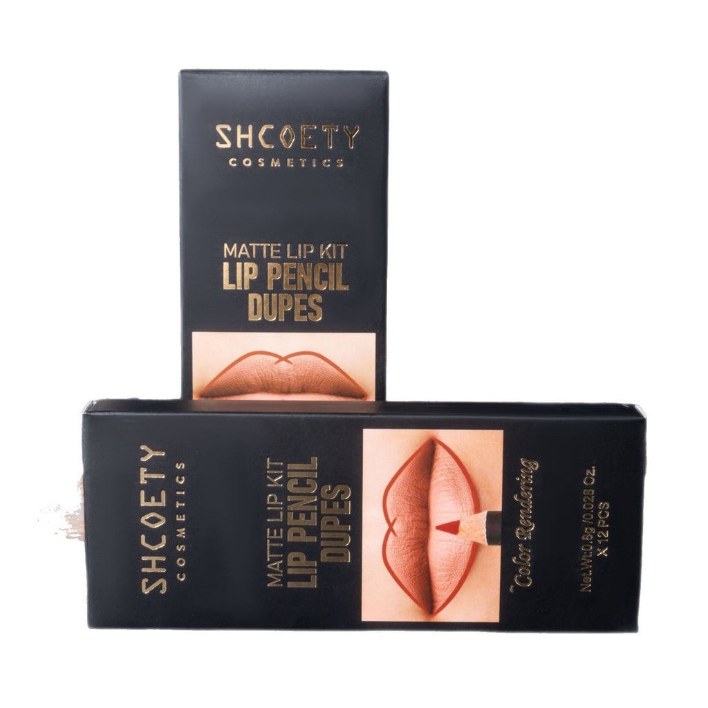 SHCOETY12 color lip liner set nude matte lipstick long-lasting color makeup European and American cross-border wholesale