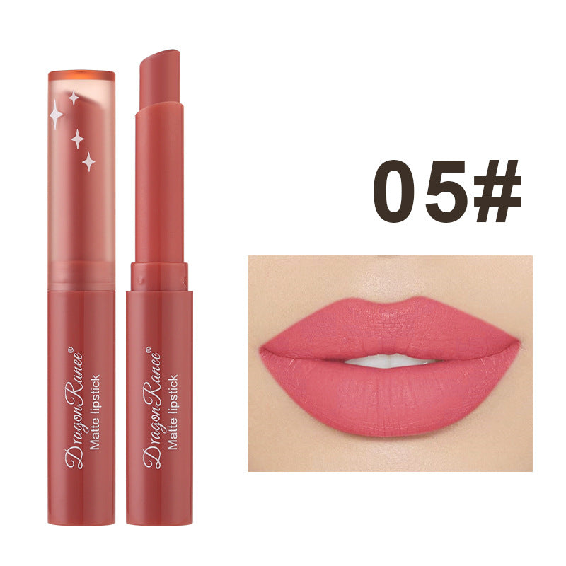Rouge à Lèvres Crayon Mat – Teintes Nude & Bean Paste, Longue Tenue