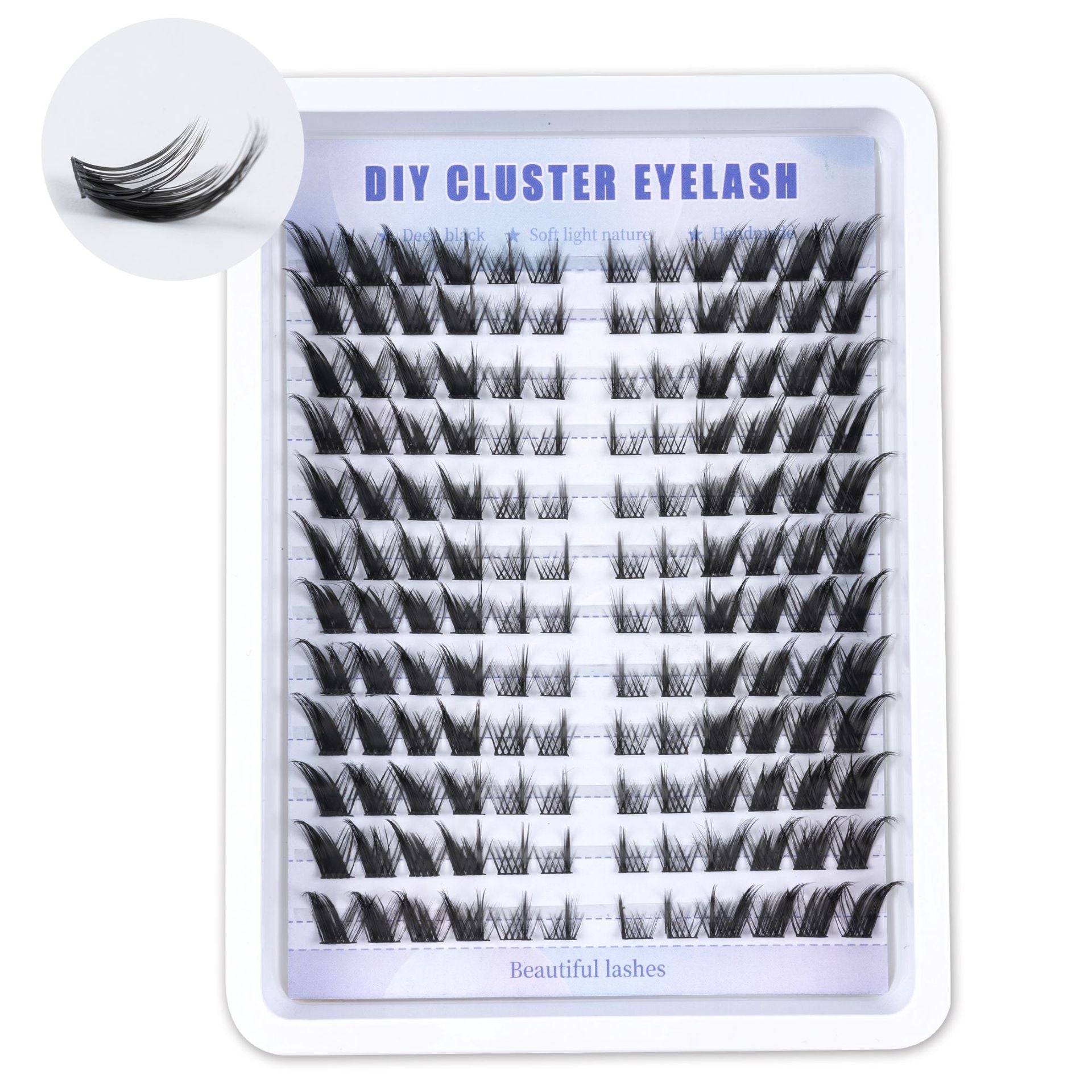 European and American cross-border new simulated eyelashes 12 rows of large capacity, thick and natural, comfortable to wear, large capacity eyelashes