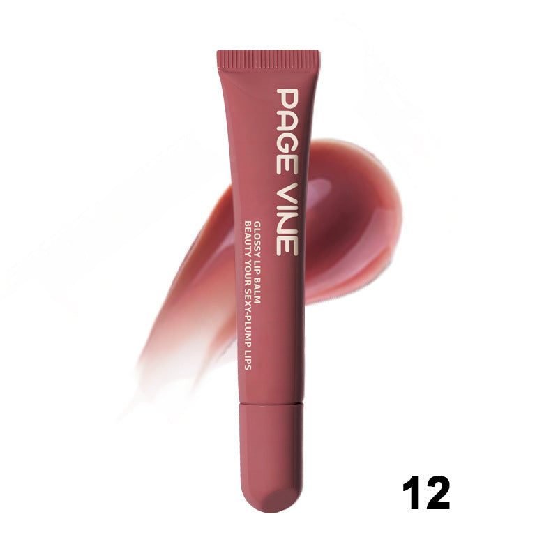 Gloss Repulpant aux Peptides PAGE VINE – Huile à Lèvres Hydratante & Brillante