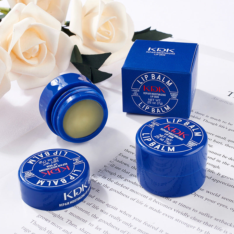 KDK Little Blue Can Water Moisturizing Repair Lip Balm Professional Lip Care Deep Moisturizing Moisturizing Gentle Explosive Live Broadcast