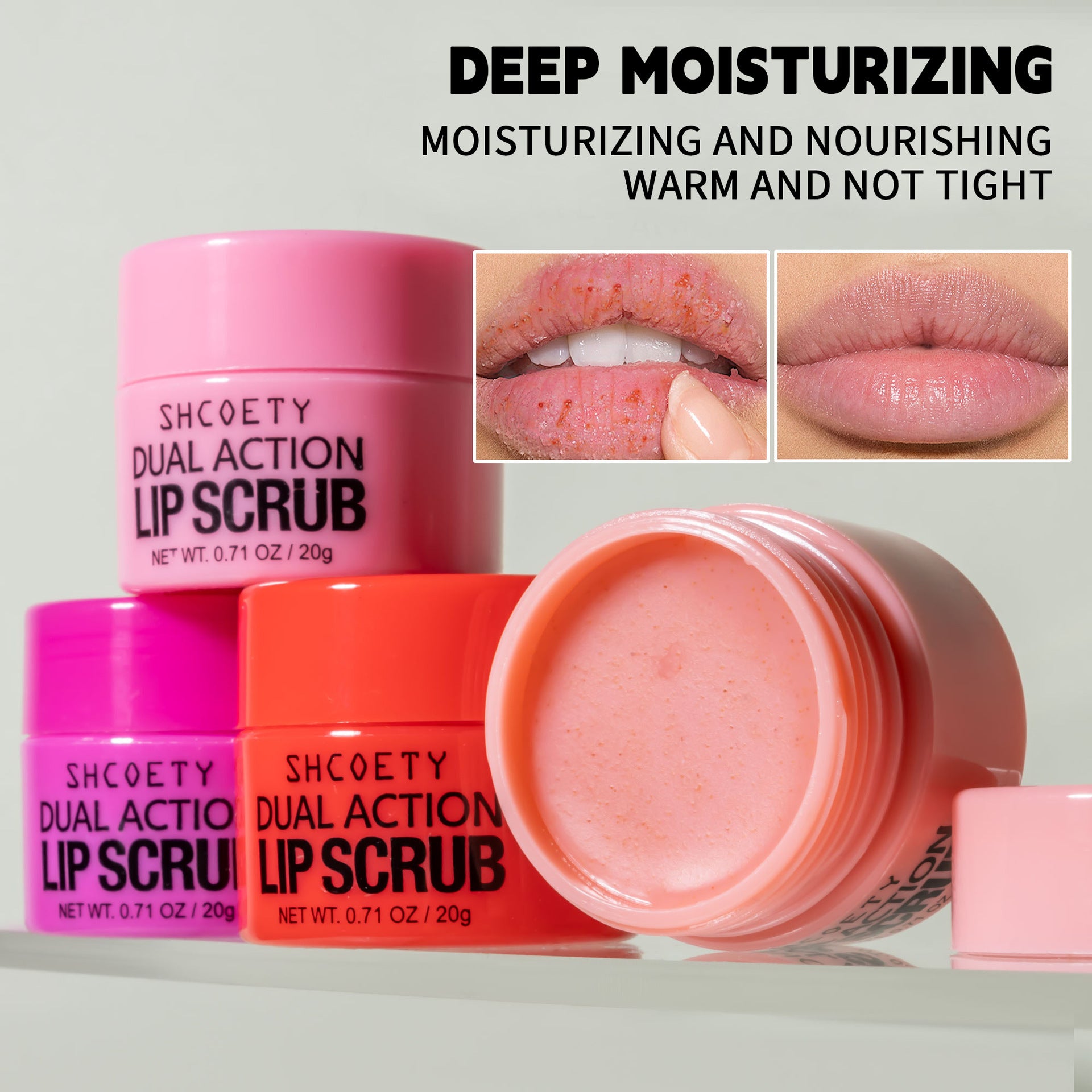 SHCOETY Cross Border Lip Scrub Set Exfoliating Dead Skin Moisturizing Moisturizing Care Lip Balm Foreign Trade