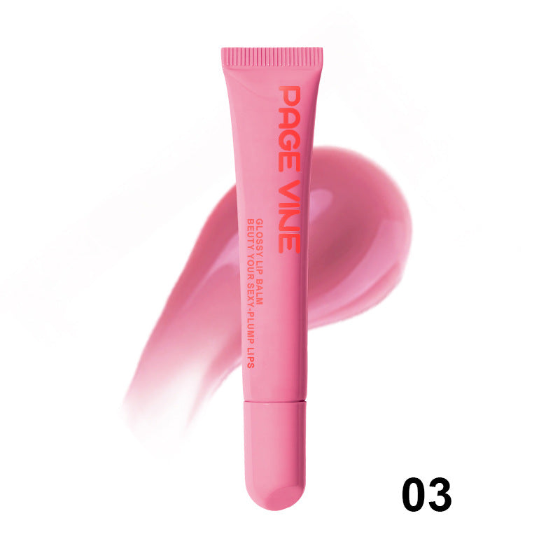 Gloss Repulpant aux Peptides PAGE VINE – Huile à Lèvres Hydratante & Brillante