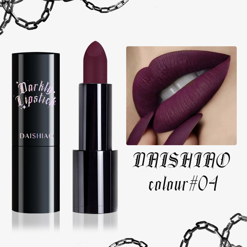DAISHIAO – Rouge à Lèvres Noir Mat Waterproof