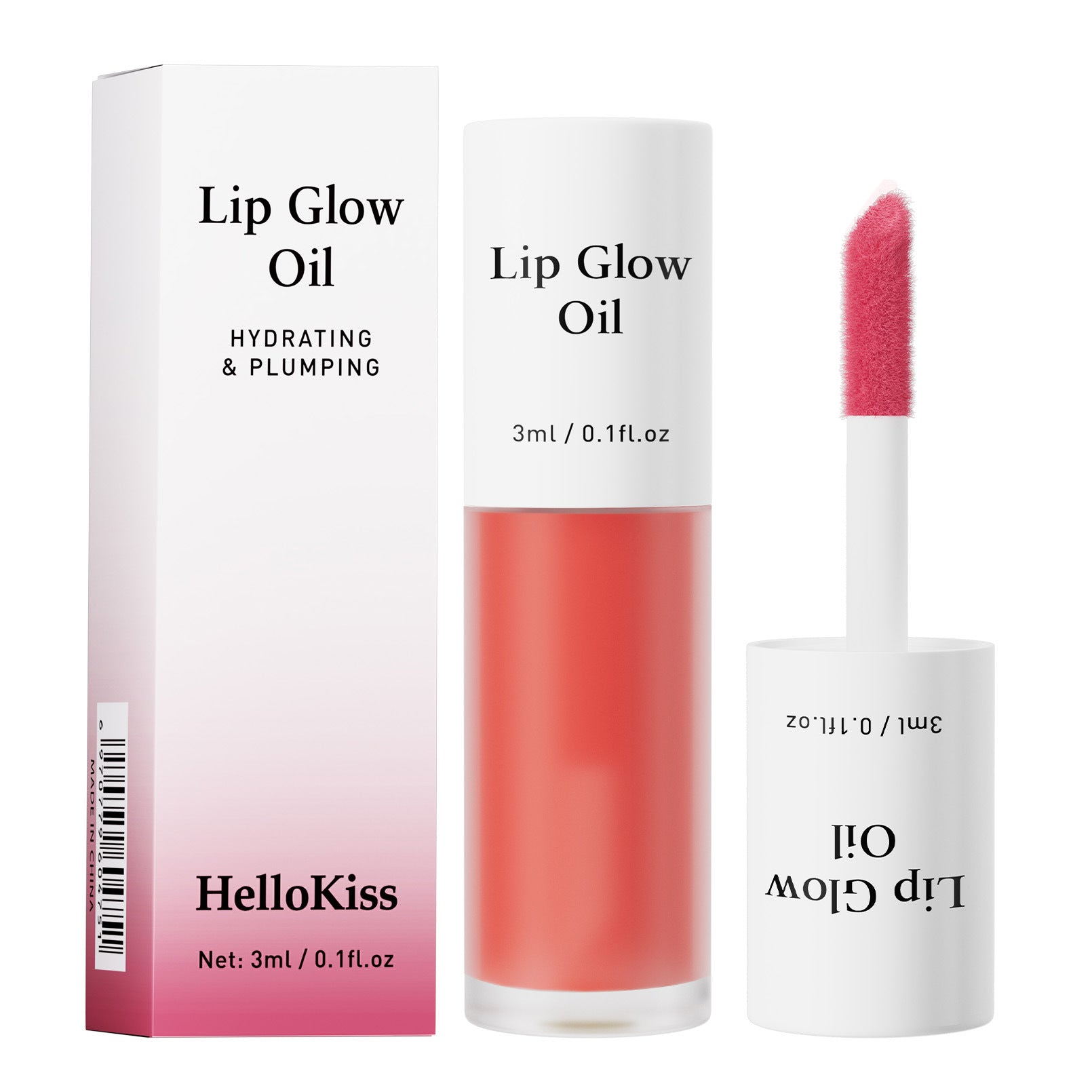 Hellokiss – Huile à lèvres effet miroir, 7 teintes fruités