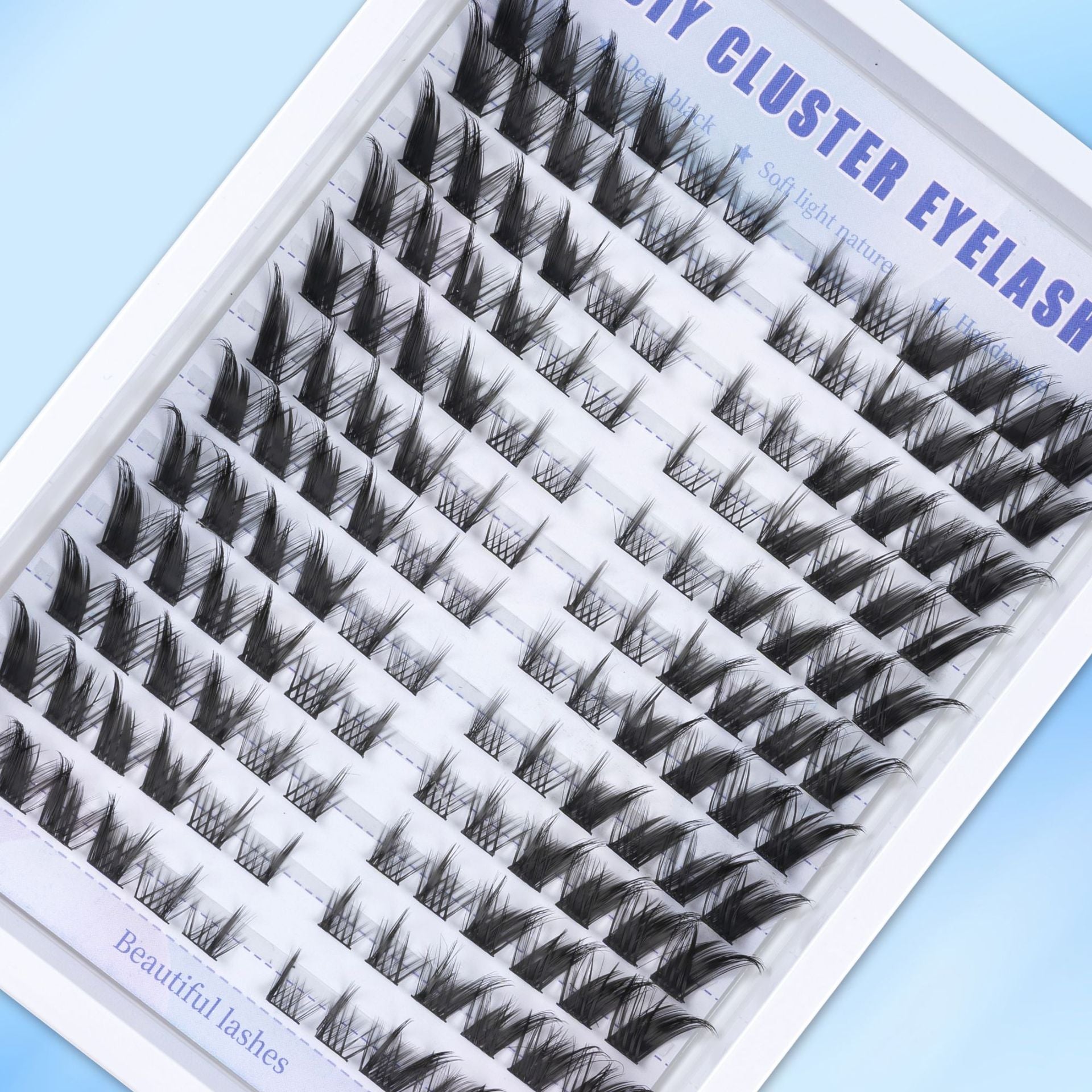 European and American cross-border new simulated eyelashes 12 rows of large capacity, thick and natural, comfortable to wear, large capacity eyelashes