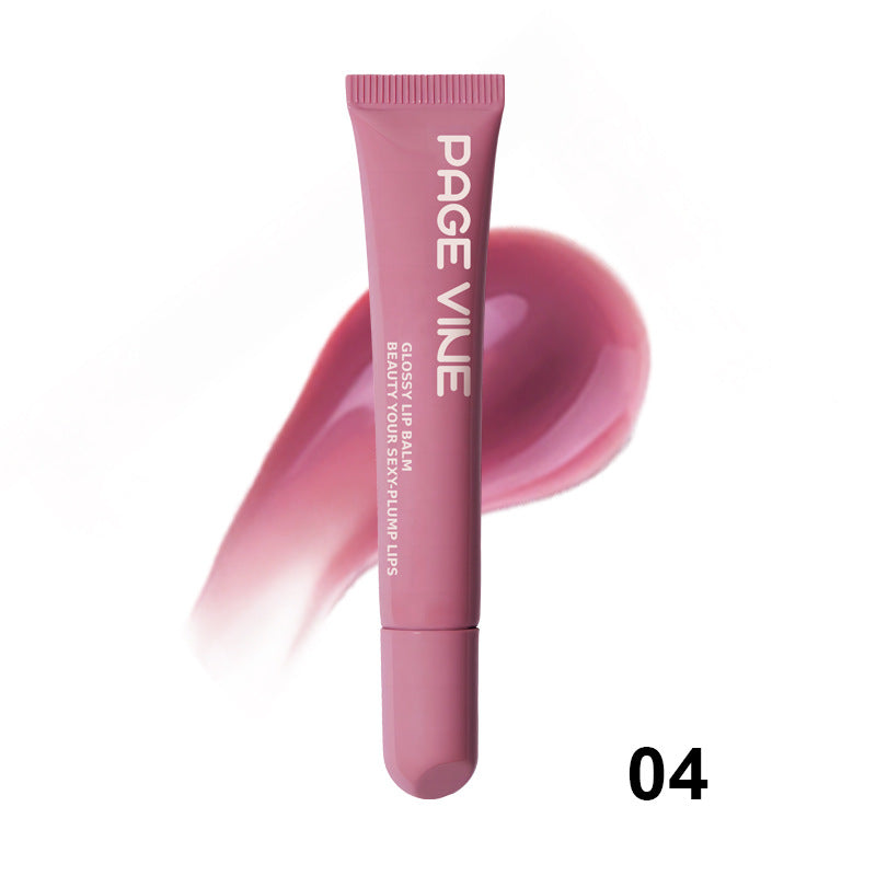 Gloss Repulpant aux Peptides PAGE VINE – Huile à Lèvres Hydratante & Brillante