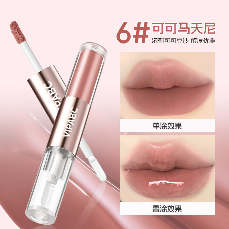 Gloss Lèvres Double Embout VIPABC – Effet Miroir & Hydratant