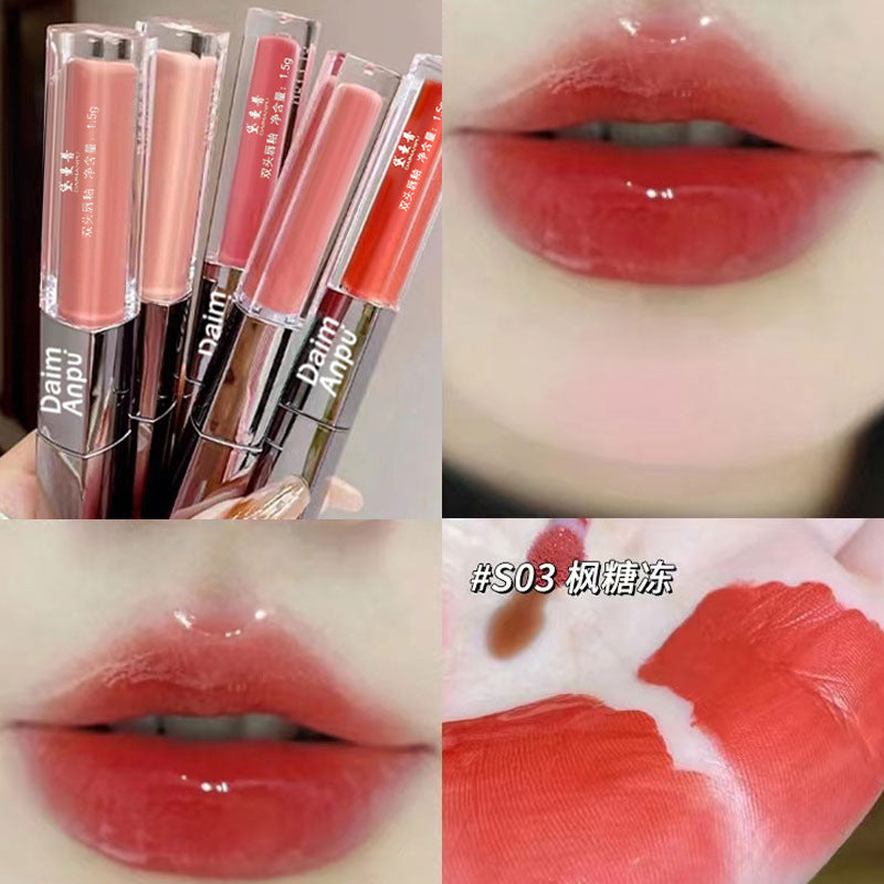 Gloss Lèvres Double Embout DAIMANPU – Effet Eau & Miroir