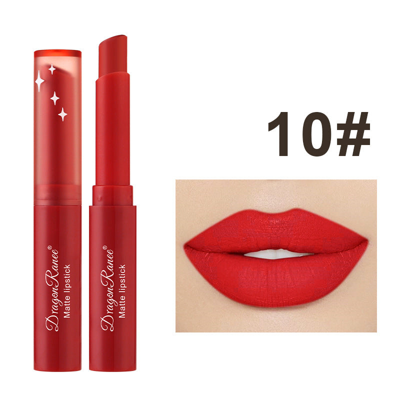 Rouge à Lèvres Crayon Mat – Teintes Nude & Bean Paste, Longue Tenue