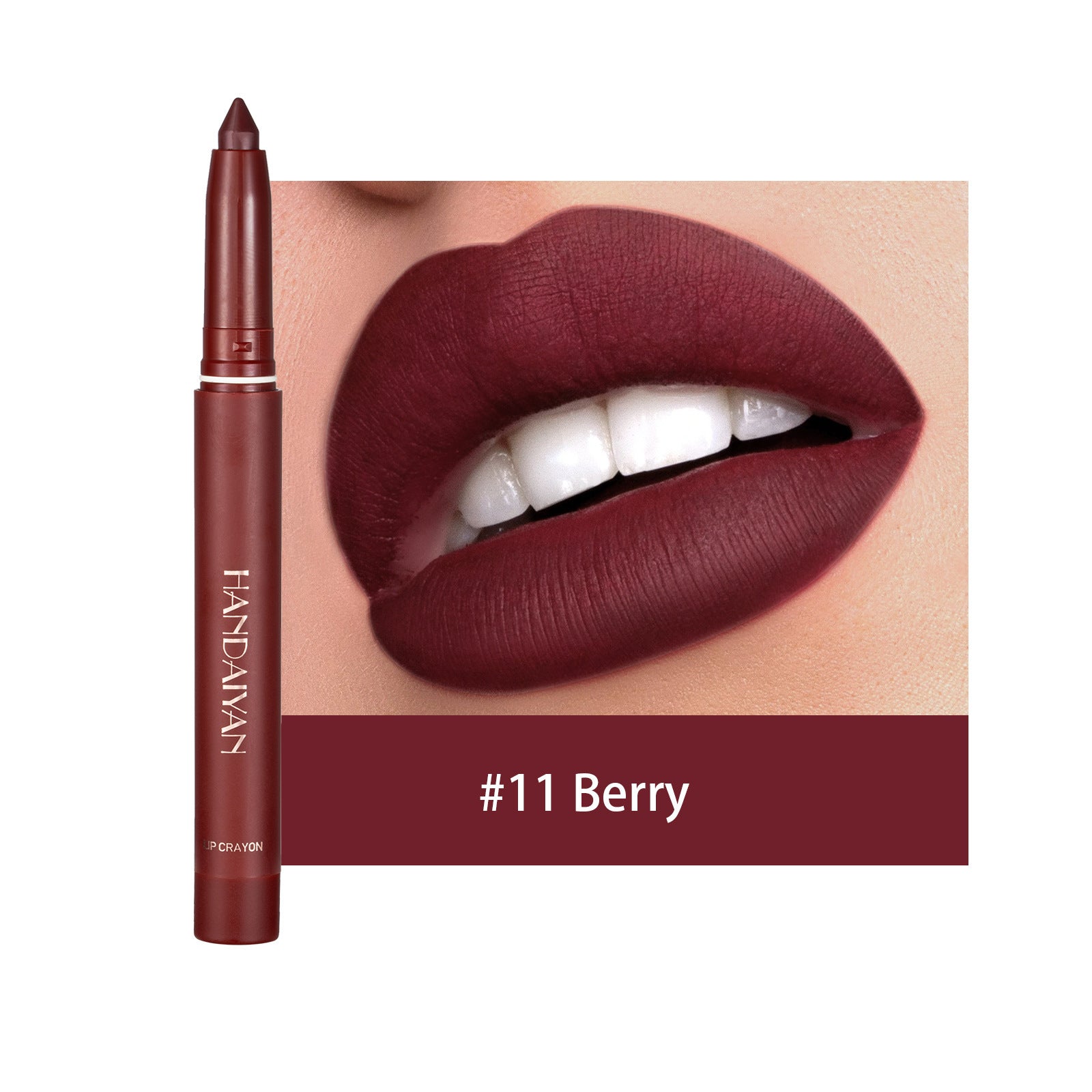 Han Daiyan – Crayon lèvres waterproof longue tenue, hydratant & non-décolorant