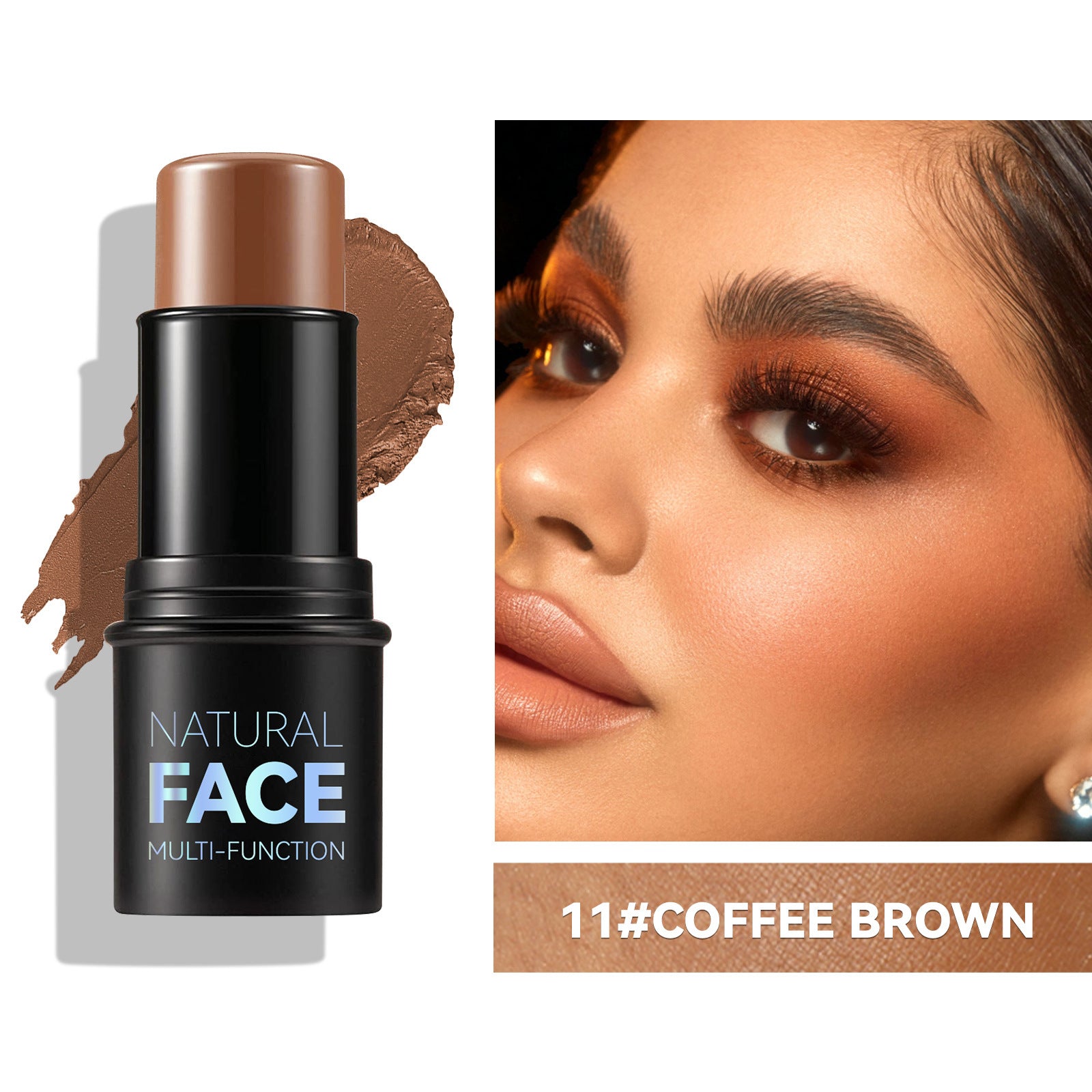 Stick Highlighter & Contour Multifonction – Blush, Bronzer & Illuminateur 3-en-1