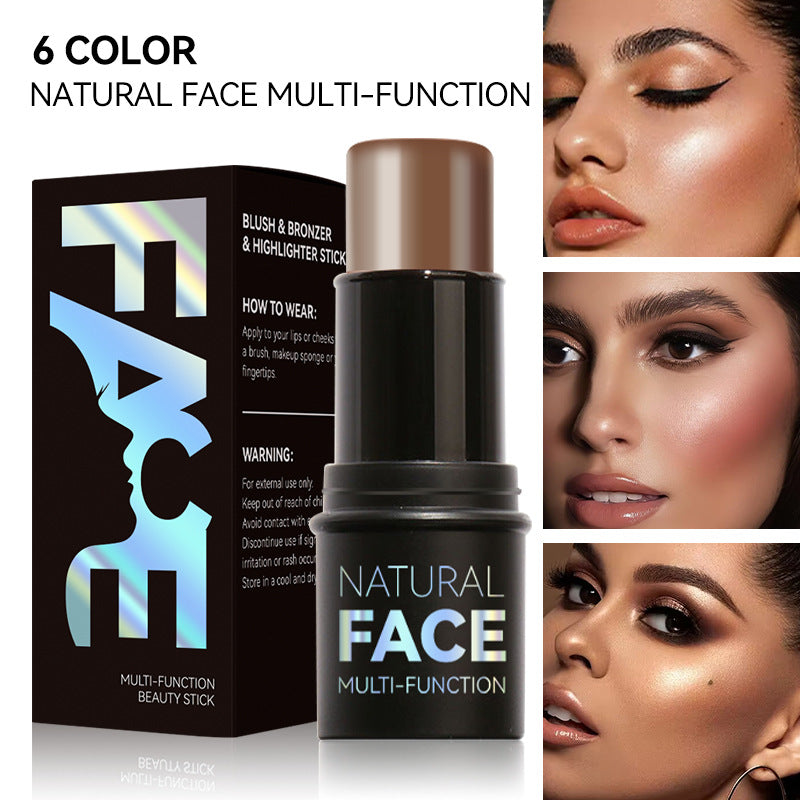 Stick Highlighter & Contour Multifonction – Blush, Bronzer & Illuminateur 3-en-1