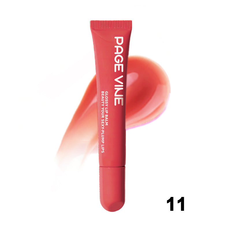 Gloss Repulpant aux Peptides PAGE VINE – Huile à Lèvres Hydratante & Brillante