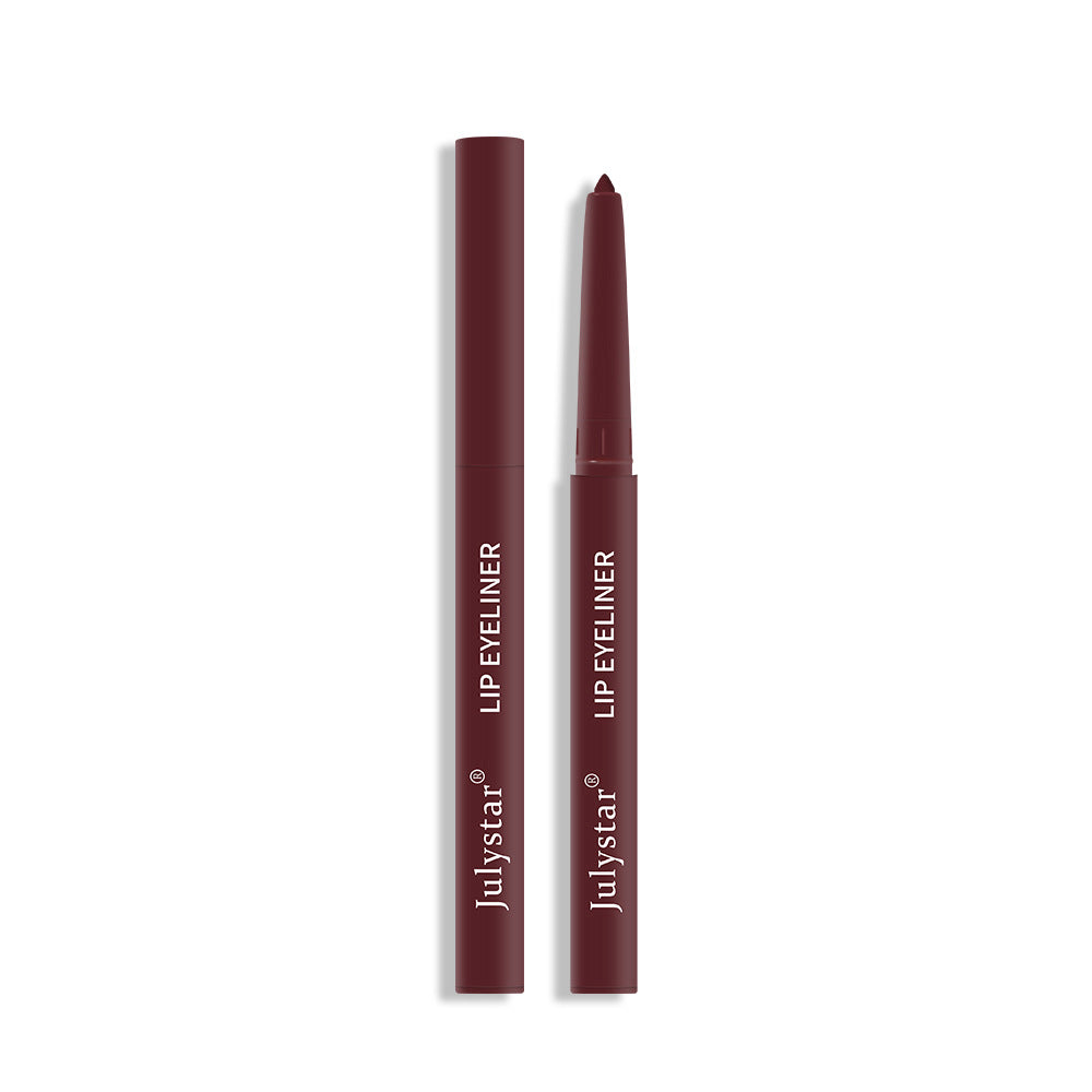 Cross-border waterproof and sweatproof non-fading automatic lip liner European and American matte multi-color foreign trade retouching lip pencil genuine wholesale