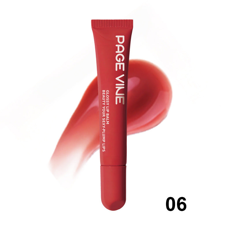 Gloss Repulpant aux Peptides PAGE VINE – Huile à Lèvres Hydratante & Brillante