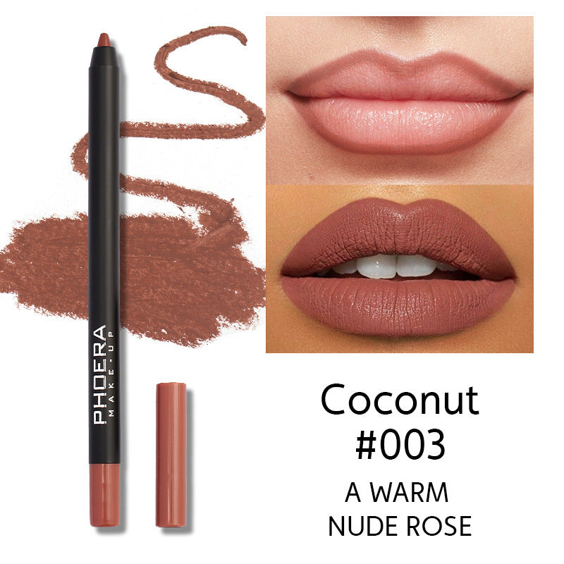 PHOERA – Crayon contour lèvres & yeux double usage, longue tenue