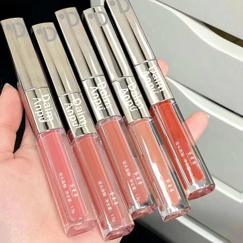 Gloss Lèvres Double Embout DAIMANPU – Effet Eau & Miroir