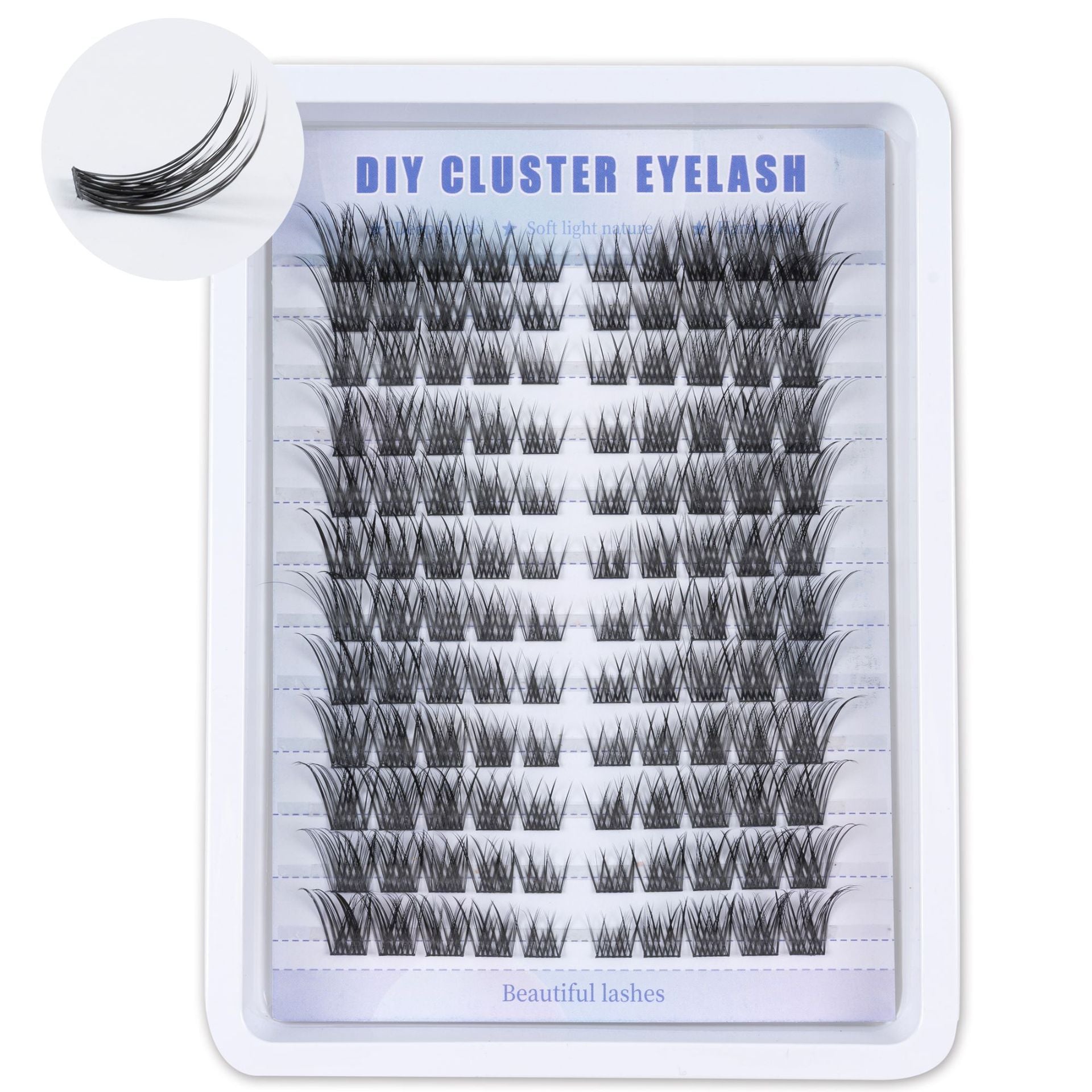 European and American cross-border new simulated eyelashes 12 rows of large capacity, thick and natural, comfortable to wear, large capacity eyelashes