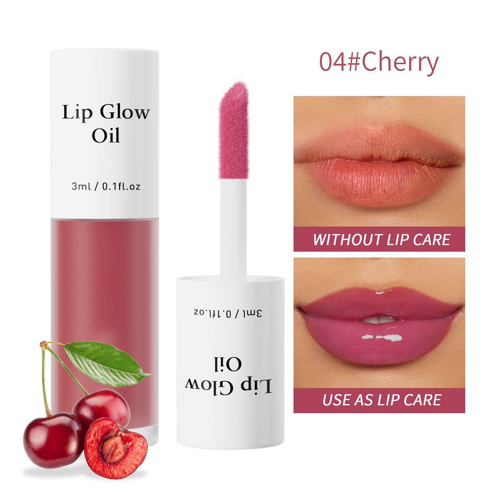 Hellokiss – Huile à lèvres effet miroir, 7 teintes fruités