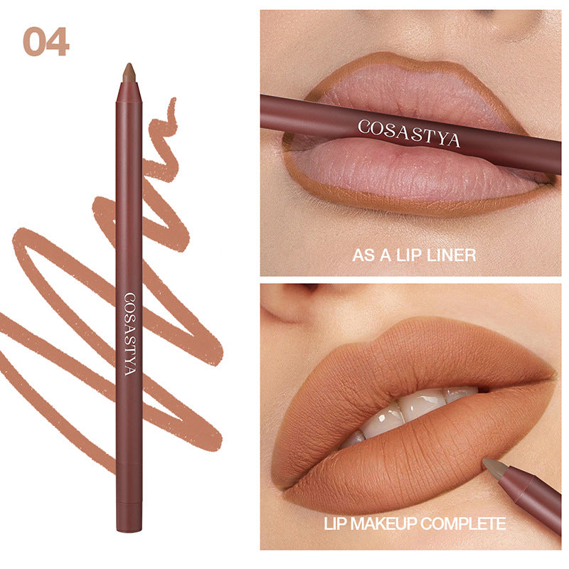 COSASTYA – Crayon contour lèvres waterproof mat, longue tenue & non-collant