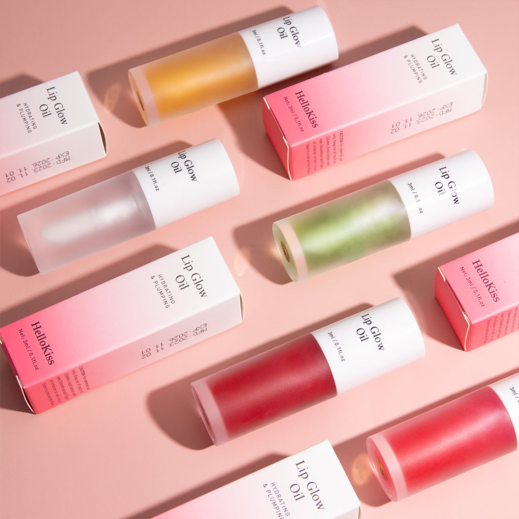 Hellokiss – Huile à lèvres effet miroir, 7 teintes fruités