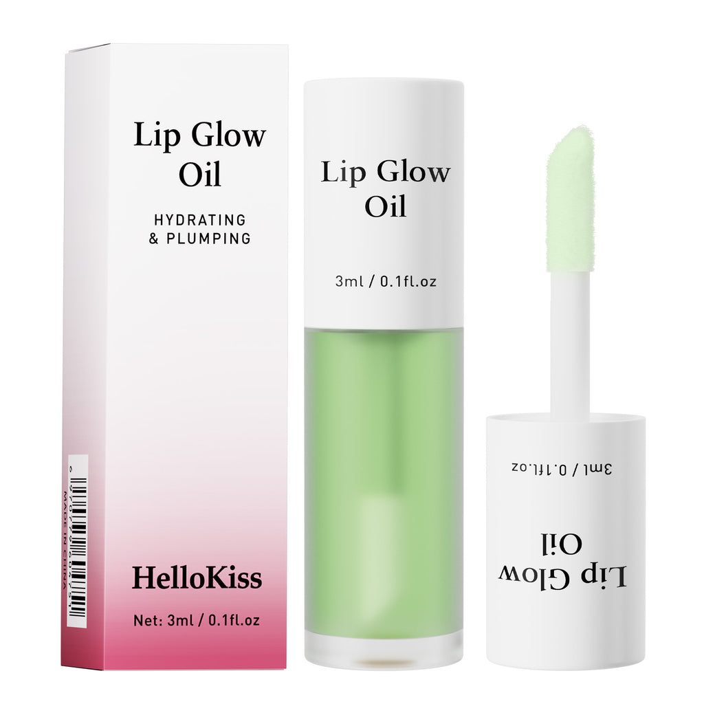 Hellokiss – Huile à lèvres transparente non-collante, éclat naturel