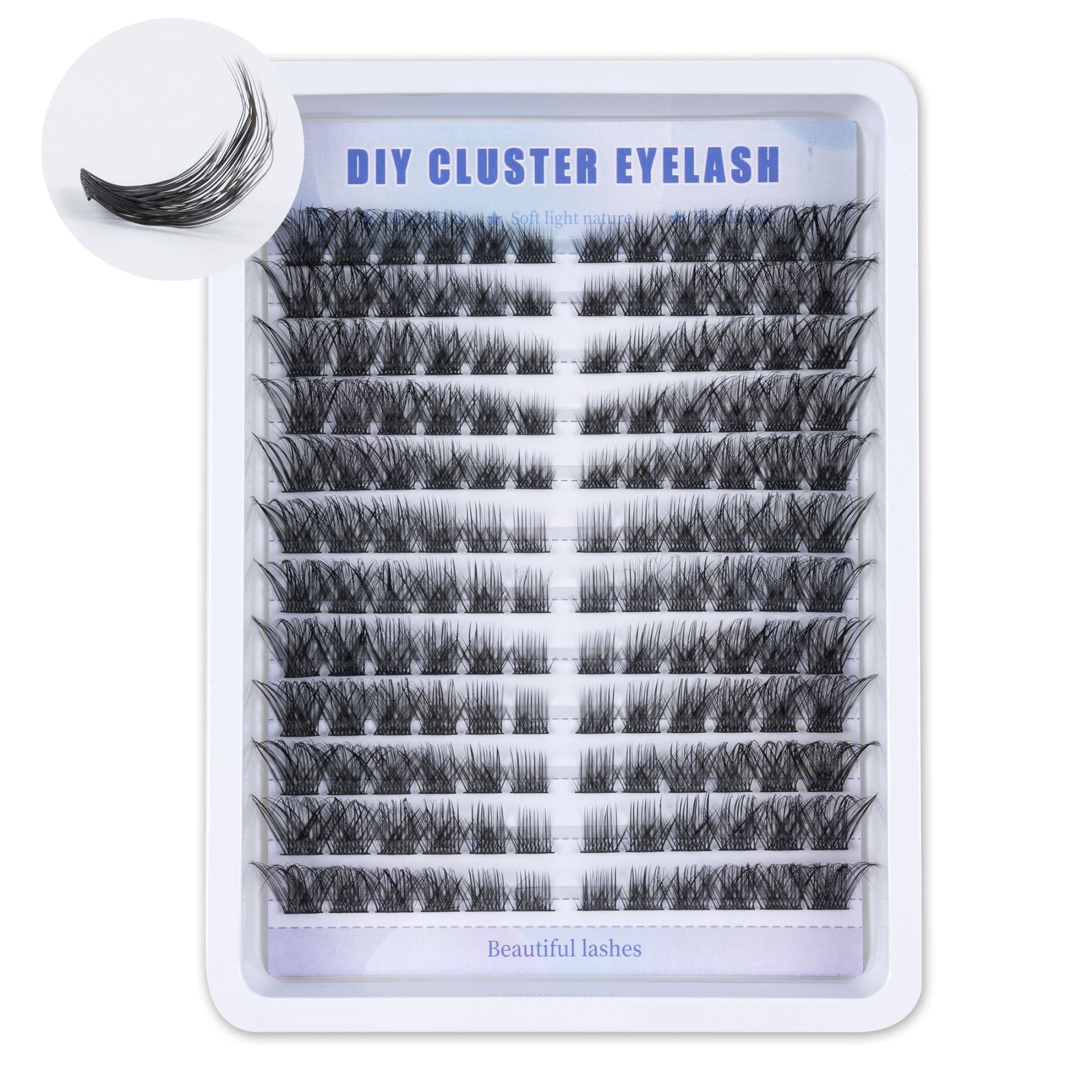 European and American cross-border new simulated eyelashes 12 rows of large capacity, thick and natural, comfortable to wear, large capacity eyelashes
