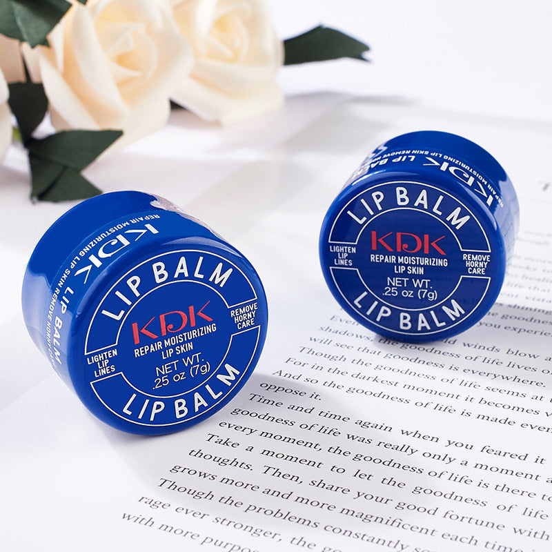 KDK Little Blue Can Water Moisturizing Repair Lip Balm Professional Lip Care Deep Moisturizing Moisturizing Gentle Explosive Live Broadcast