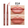 Cross-border waterproof and sweatproof non-fading automatic lip liner European and American matte multi-color foreign trade retouching lip pencil genuine wholesale