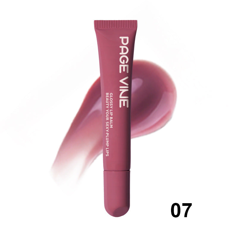 Gloss Repulpant aux Peptides PAGE VINE – Huile à Lèvres Hydratante & Brillante