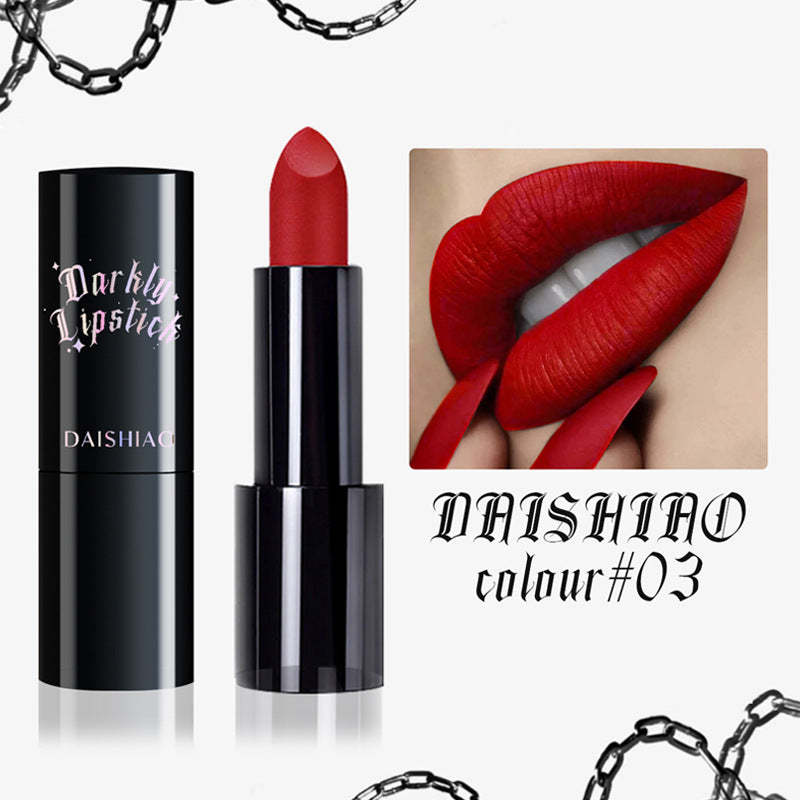 DAISHIAO – Rouge à Lèvres Noir Mat Waterproof