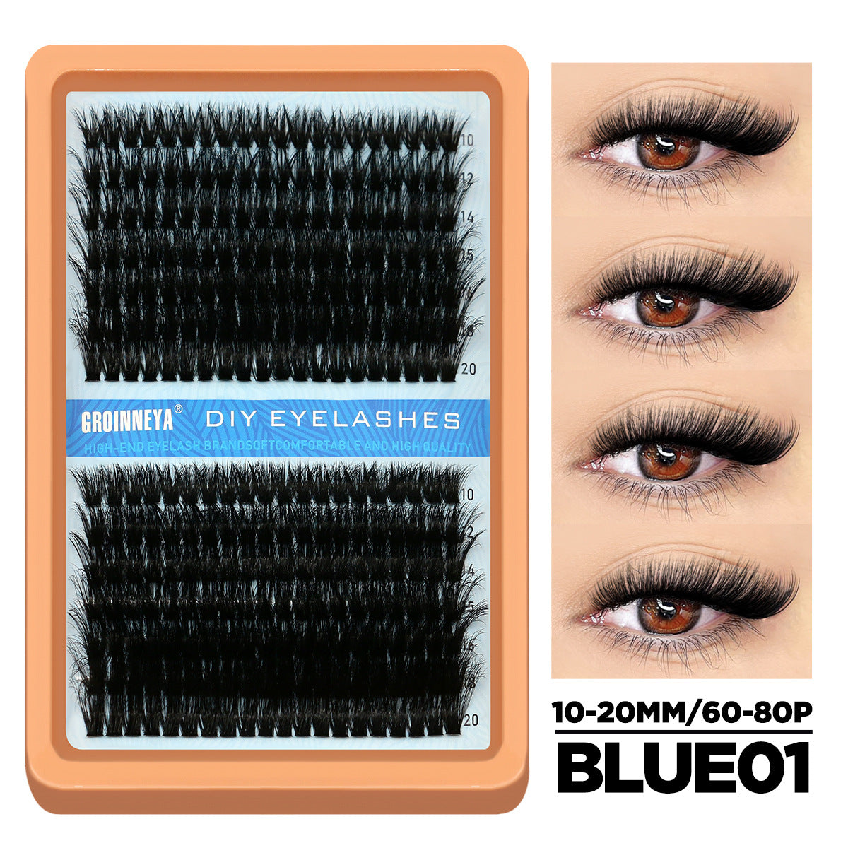 Faux Cils DIY Cluster – Touffus, Courbés & Effet Volume Intense