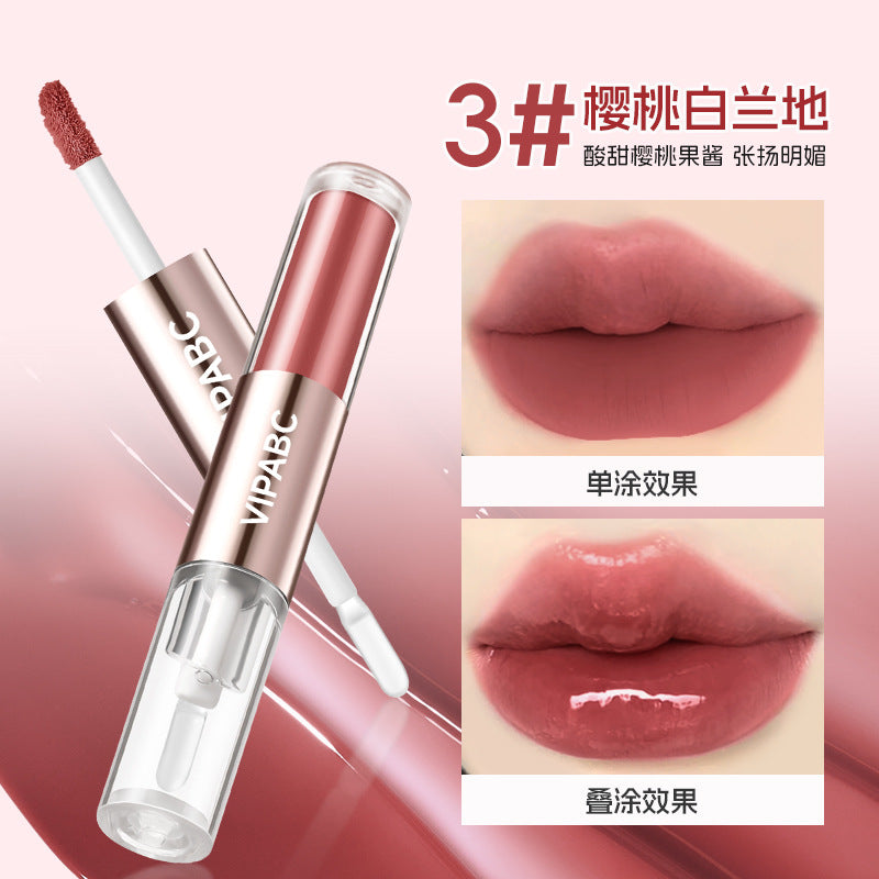 Gloss Lèvres Double Embout VIPABC – Effet Miroir & Hydratant