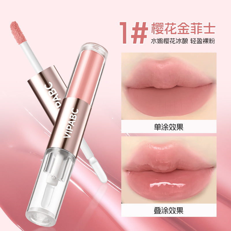 Gloss Lèvres Double Embout VIPABC – Effet Miroir & Hydratant