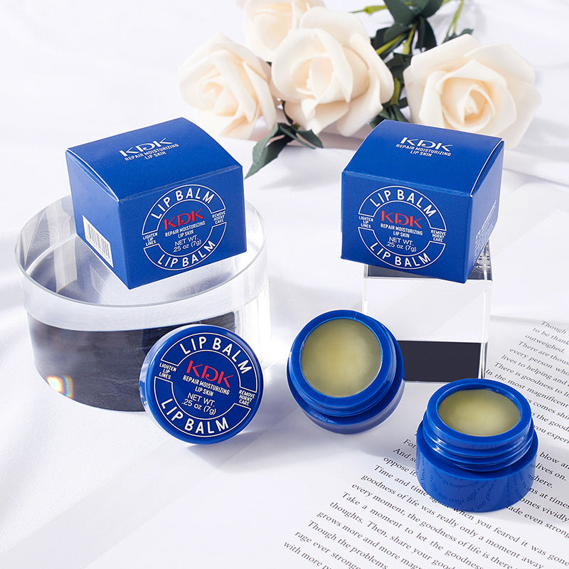 KDK Little Blue Can Water Moisturizing Repair Lip Balm Professional Lip Care Deep Moisturizing Moisturizing Gentle Explosive Live Broadcast